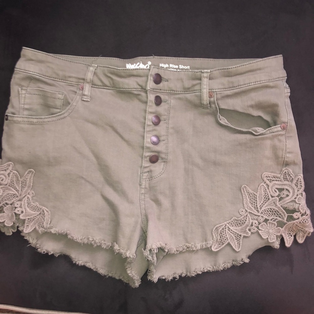 Olive green shorts